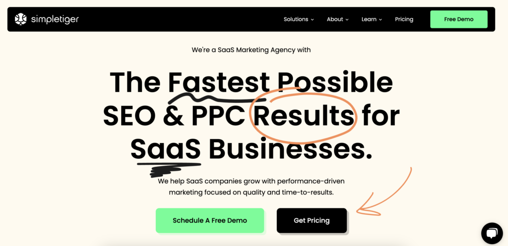 SimpleTiger, an SEO company for SaaS